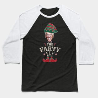 The Farty Biden Elf Funny | Sarcastic Political Anti Biden Design Baseball T-Shirt